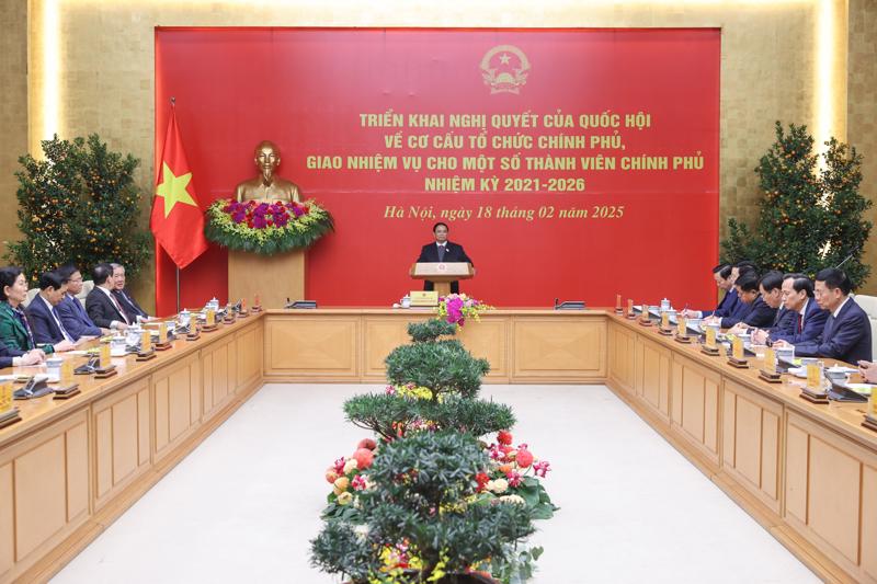 Phân công nhiệm vụ của Thủ tướng và các Phó Thủ tướng Chính phủ năm 2025